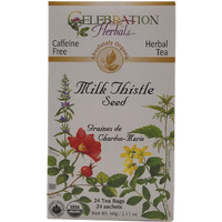 Celebration Herbals Organic Milk Thistle Seed Herbal Tea -- 24 Tea Bags, Net Wt.60, 2.11 Oz