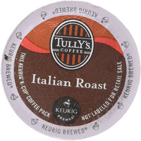 Tully's Coffee, Italian Roast, Single-Serve Keurig K-Cup Pods, Dark Roast Coffee, 48 Count (2 Boxes Of 24 Pods)