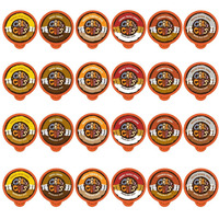 Crazy Cups Flavored Coffee Pods Variety Pack - Coffee Flavors For The Keurig K Cups Machine, Recyclable Single Serve Cups, 24 Count