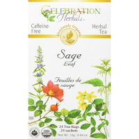 Celebration Herbals Sage Leaf Organic 24 Bag, 0.02 Pound