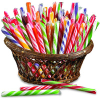 Fun Express Candy Canes Bulk Individually Wrapped - 80 Irresistible Pieces For A Sweet Festive Treat - Perfect For Parties, Stocking Stuffers, And Holiday Gifts