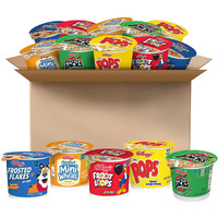 Kellogg's Breakfast Cereal In A Cup, Assortment Pack, Bulk Size (Pack Of 24 Cups)