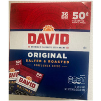 David Seed Sunflower Seeds, Original, 36 Count (Pack Of 1)