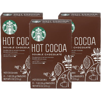Starbucks Hot Cocoa Mix, Double Chocolate, 8 Count (Pack Of 3)