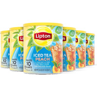 Lipton Peach Iced Tea Mix, Sweetened, Makes 10 Quarts (Pack Of 6)