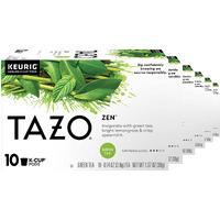 Tazo Tea K-Cups, Green Tea Zen, 10 Count (Pack Of 6)