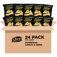 Stacy's Pita Chips, Parmesan Garlic & Herb, 1.5 Ounce (Pack Of 24)