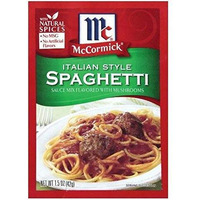 Mccormick Italian Mushroom Spagehetti Sauce Mix (Pack Of 4) 1.5 Oz Packets