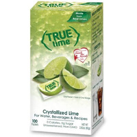 True Lime Water Enhancer, Bulk Dispenser Pack, 0 Calorie Drink Mix Packets, Sugar Free Flavoring Powder, Water Flavo Made With Real Limes, 100 Count (Pack Of 1)