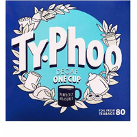 Typhoo Decaf Tea, 80-Count Tea Bags (Pack Of 2)