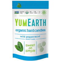 Yumearth Organic Wild Peppermint Hard Candy, 3.3 Ounce (Pack Of 6)