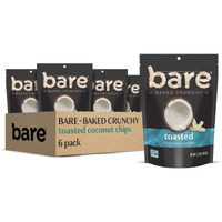 Bare Baked Crunchy, Toasted Coconut, 2.7 Ounce (Pack Of 6)
