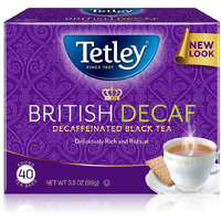 Tetley British Blend Decaffeinated Black Tea, 40 Tea Bags