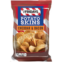 Tgi Friday's 4 Oz Cheddar & Bacon Potato Skins Chips (3 Bags)