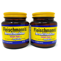 Fleischmann's Bread Machine Yeast, Also Ideal For All Rapid Rise Recipes, Equals 16 Envelopes, 4 Oz Jar (Pack Of 2)