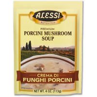 Alessi Autentico Premium Soups, Traditional Flavors, 4Oz (Porcini Mushroom, Pack Of 6)