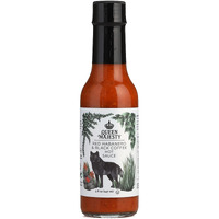 Queen Majesty Red Habanero & Black Coffee Hot Sauce, 5 Oz - All Natural Habanero Condiment - Fair Trade, Vegan, Gluten Free, Non Gmo, Sugar Free, Featured On Hot Ones