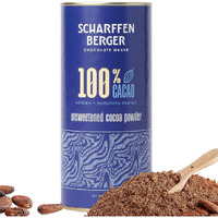Scharffen Berger 100% Cacao Unsweetened Dark Chocolate Cocoa Powder (6 Ounce, Pack Of 1) - Gluten Free, Non Gmo, Natural Chocolate Powder
