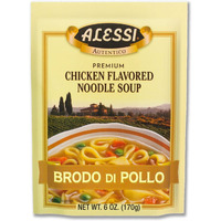 Alessi Autentico Premium Soups, Traditional Flavors, 6Oz (Chicken Noodle, Pack Of 6)