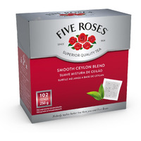 Five Roses Ceylon - 102 Tagless Teabags, (Pack Of 1)