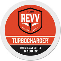Revv Turbocharger, Single-Serve Keurig K-Cup Pods, Dark Roast Coffee, 24 Count