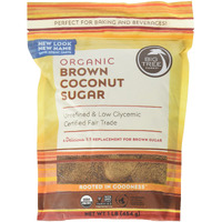 Big Tree Farms Organic Brown Coconut Sugar, Vegan, Gluten Free, Paleo, Certified Kosher, Cane Sugar Alternative, Substitute For Baking, Non Gmo, Low Glycemic, Unrefined, Fair Trade,1 Pound