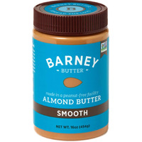 Barney Butter Almond Butter, Smooth, 16 Ounce Jar, Skin-Free Almonds, No Stir, Non-Gmo, Gluten Free, Keto, Paleo, Vegan