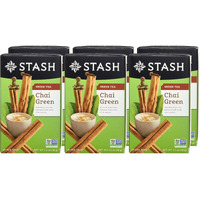Stash Tea Chai Green Tea - Caffeinated, Non-Gmo Project Verified Premium Tea With No Artificial Ingredients, 20 Count (Pack Of 6) - 120 Bags Total