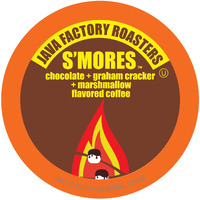Java Factory Coffee Pods Chocolate, Graham Cracker And Marshmallow Flavored Coffee For Keurig K-Cup Brewers, S'Mores, 40 Count