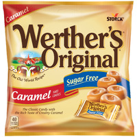 Werther's Original Hard Sugar Free Caramel Candy, 1.46 Oz Bags (Pack Of 12)