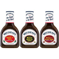 Sweet Baby Ray's Variety Bbq Sauce Set - Honey, Hickory, And Sweet 'N Spicy - 18 Oz Bottles - Pack Of 3 For Flavorful Grilling And Culinary Adventures Galore