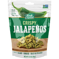 Fresh Gourmet Crispy Lightly Salted Jalapenos  Low Carb  Crunchy Snack And Salad Topper  3.5 Ounce, Pack Of 6