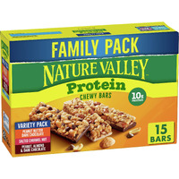 Nature Valley Protein Granola Bars, Snack Variety Pack, Chewy Bars, 15 Ct