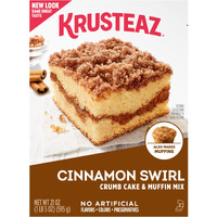 Krusteaz Cinnamon Swirl Crumb Cake And Muffin Mix, 21-Ounce Boxes (Pack Of 4)