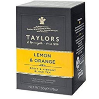 Taylors Of Harrogate, Tea, Lemon & Orange, Pack Of 6, Size 20 Ct, (Low Carb Dairy Free Low Sodium Vegan Wheat Free Yeast Free)