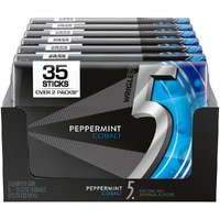 5 Gum Sugar Free Chewing Gum, Peppermint Cobalt, 35-Stick Pack (6 Packs)