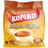 Kopiko Instant 3 In 1 Brown Coffee 0.88 Ounce (Pack Of 30) Instand Coffee