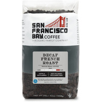 San Francisco Bay Whole Bean Coffee - Decaf French Roast (2Lb Bag), Dark Roast, Swiss Water Processed