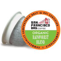 San Francisco Bay Compostable Coffee Pods - Organic Rainforest Blend (80 Ct) K Cup Compatible Including Keurig 2.0, Medium Dark Roast