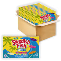 Swedish Fish Mini Tropical Soft & Chewy Candy, 3.5 Ounce (Pack Of 12)