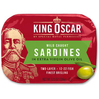 King Oscar Sardines Extra Virgin Olive Oil, 3.75-Ounce Cans (Pack Of 12)
