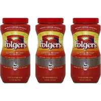 Folgers Classic Roast Instant Coffee Crystals - 16 Oz (Pack Of 3)
