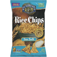Lundberg Rice Chips Made With Organic Grains, Sea Salt, 6 Ounce (Pack Of 12) - Packaging May Vary