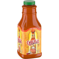Cholula Chili Garlic Hot Sauce, 64 Fl Oz - One 64 Fluid Ounce Bulk Container Of Chili Garlic Hot Sauce With Mexican Peppers, Garlic And Signature Spices, Perfect For Eggs, Wings, Fries And Popcorn