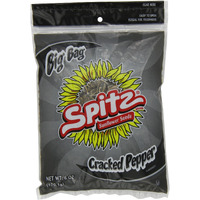 Spitz Cracked Pepper Flavored Sunflower Seeds, 6 Oz Bag (Pack Of 12)
