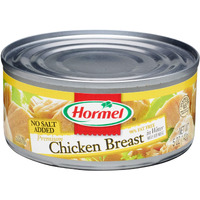 Hormel Premium No Salt Added Canned Chunk Chicken Breast In Water, 5 Ounce (Pack Of 12)