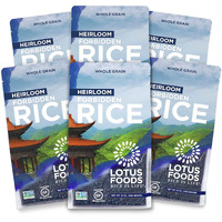 Lotus Foods Gourmet Heirloom Forbidden Rice, 0.94 Pound (Pack Of 6), Gluten Free Rice, Wholegrain Heirloom Rice