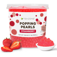 Tea Zone Apex Popping Pearls Jar, Strawberry, 112.9 Ounce