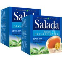 Salada Naturally Decaffeinated Black Tea Blended Strong Black Tea With 48 Tea Bags Per Box (Pack Of 2) Contains Caffeine Brew Hot Flavored Rich In Antioxidants Original Blend