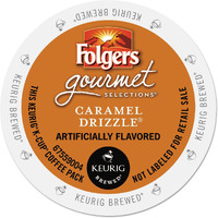 Folgers 6680 Caramel Drizzle Coffee K-Cups, 24/Box